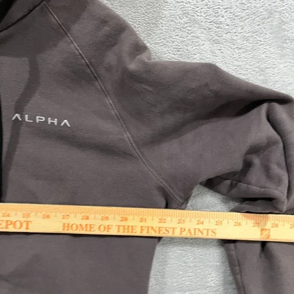 Alpha Clothing Hoodie Mens‎ L Essential Comfort Fleece Gray Pullover